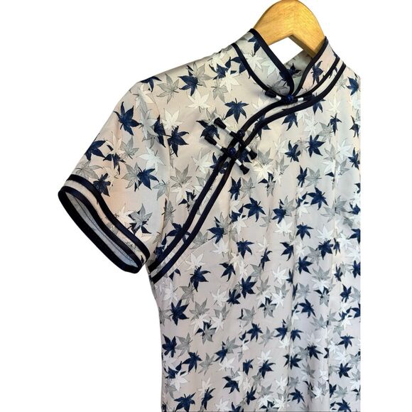 Elegant Chinese Qipao Cheongsam Silk Dress Size 8 - Picture 7 of 12